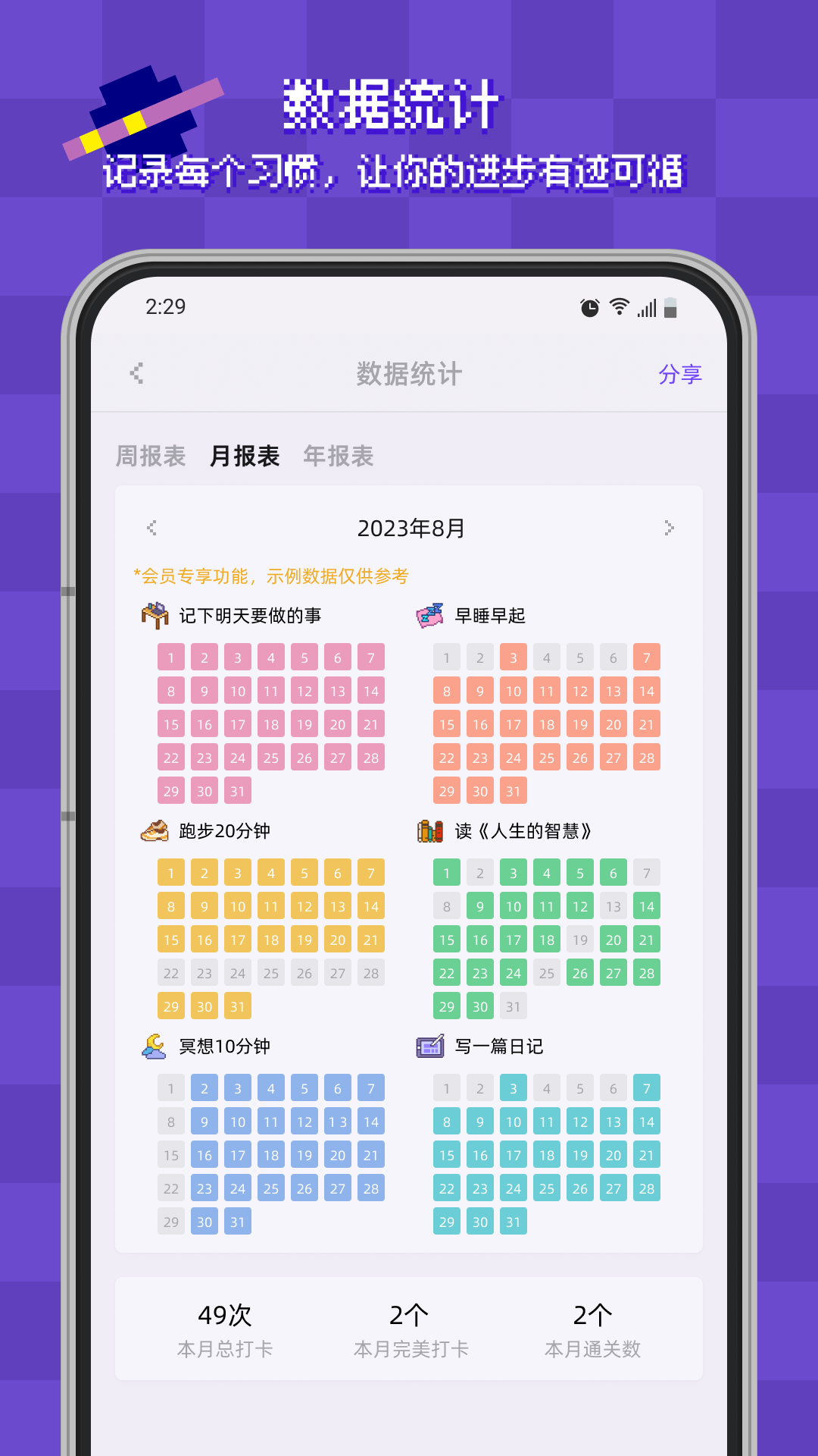 像素习惯