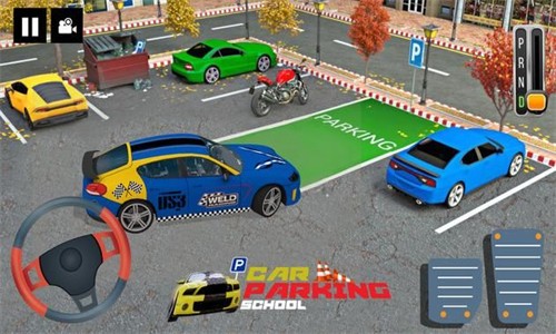 停车场学校汽车 停车场学校汽车