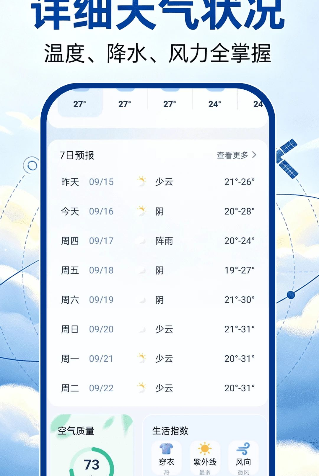 卫星天气准雨报